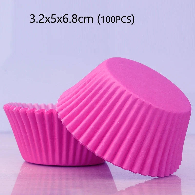 100-1000Pcs Muffin Cupcake Paper Cups Cupcake Liner Baking Muffin Box Cup Case Party Tray Cake Decorating Tools