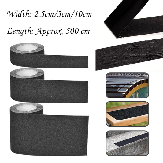 5m Anti-Slip Tape Outdoor Anti Slip Stickers High Friction Non Slip Traction Tape Abrasive Adhesive For Stairs Safety Tread Step