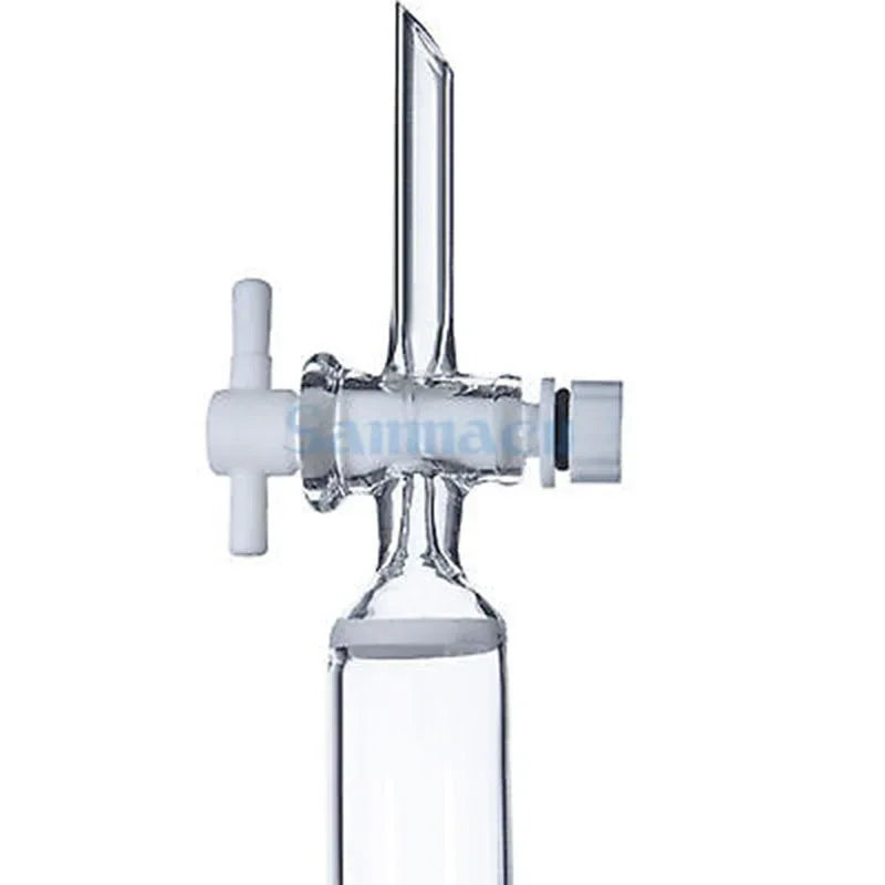 ID 16/22/30/44mm Length 200/300mm 24/29 Tube O/D 9-10mm Glass Chromatography Column PTFE Stopcock Ground Cone Fritted - KiwisLove