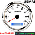 HD 8K 6K 4K 3K 8000rpm Boat Tachometer Marine Tacho Meter Gauge LCD Hourmeter 85mm Car Tachometer Toerenteller 7Colors Backlight - KiwisLove