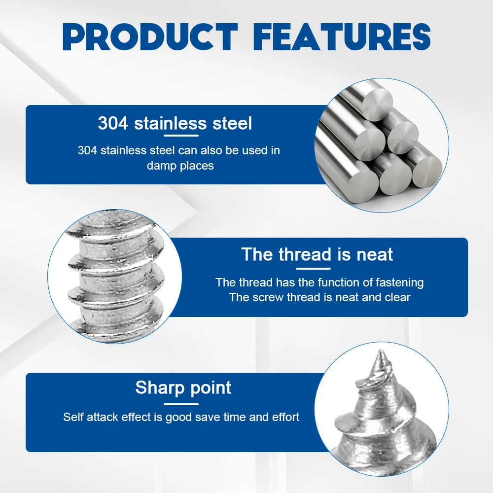 960pcs/set Cross Flat Head Micro Mini Screw Set Stainless Steel M2 M2.3 M2.6 Self Tapping Small Screw Kit for Laptop Notebook