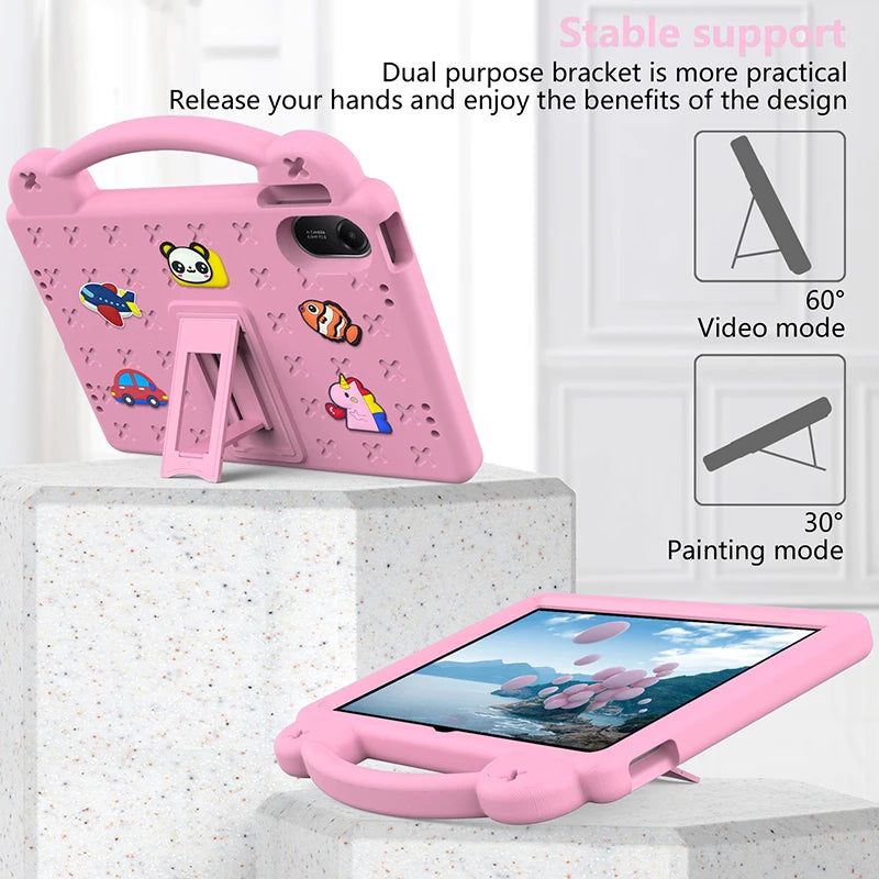 EVA Bear Case for Xiaomi Redmi Pad 2 2025 11inch Tablet Case Kids Friendly Shockproof Stand Protective Case for Redmi Pad 2 11"