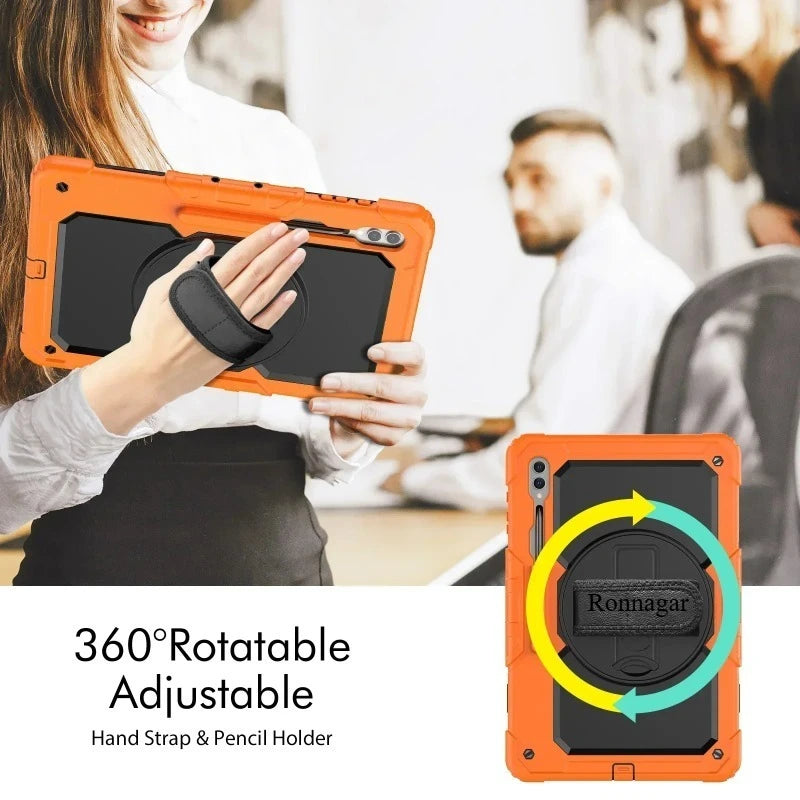 Case for Samsung Galaxy Tab S10 FE+/ S10 FE Plus 5G 13.1″ 2025 X620 X626b Heavy Duty Shockproof Protective Case Screen Protector