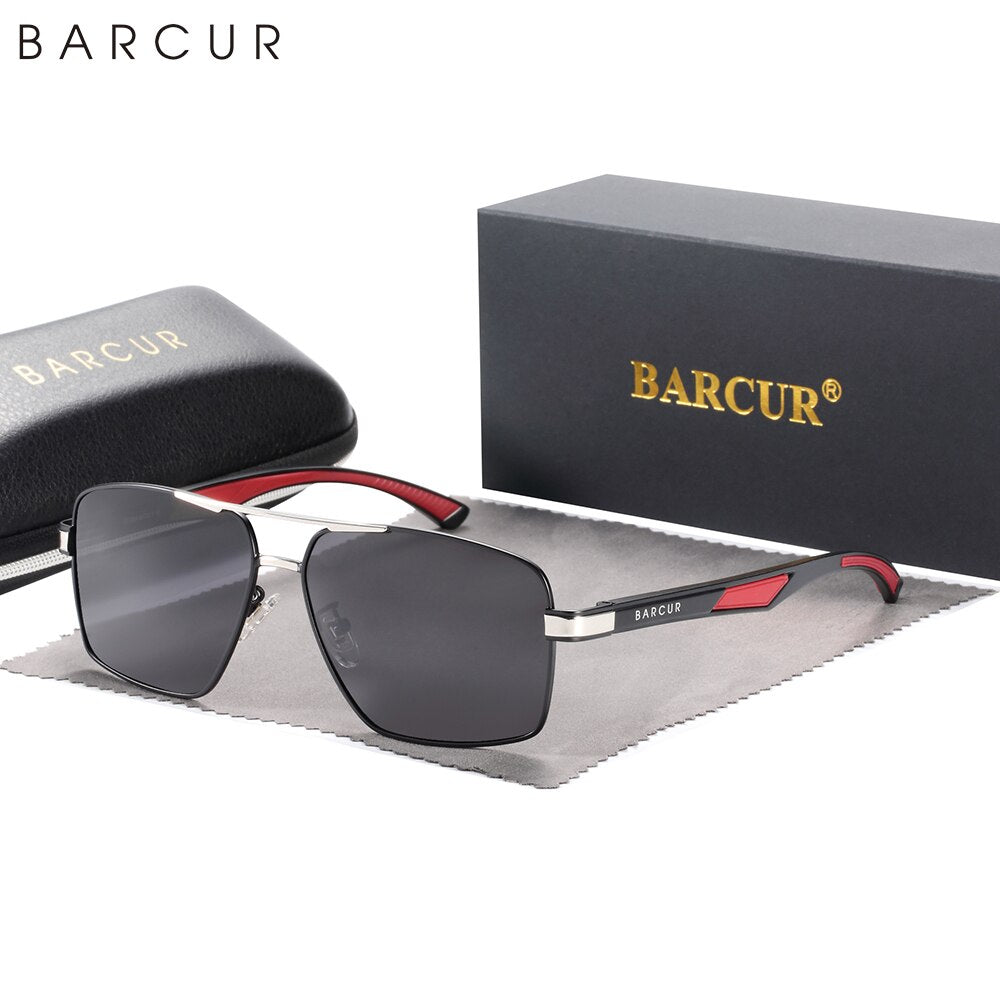 BARCUR Sunglasses for Men Polarized Classic Sports Sun Glasses for Men UV400 Shades Eyewear Oculos Gafas De Sol - KiwisLove