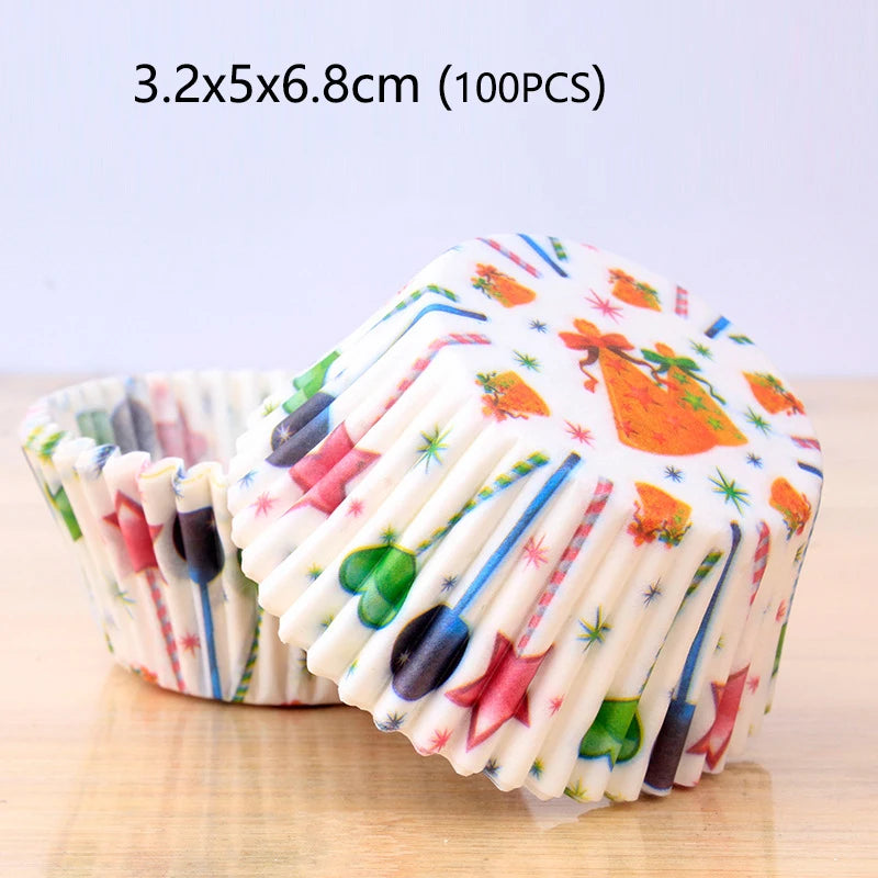 100-1000Pcs Muffin Cupcake Paper Cups Cupcake Liner Baking Muffin Box Cup Case Party Tray Cake Decorating Tools