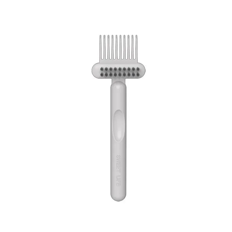 2In1 Comb Cleaning Brush Hairbrush Cleaner Rake Comb Embedded Tool Mini Hair Dirt Remover For Removing Hair Dust Home Salon Use - KiwisLove