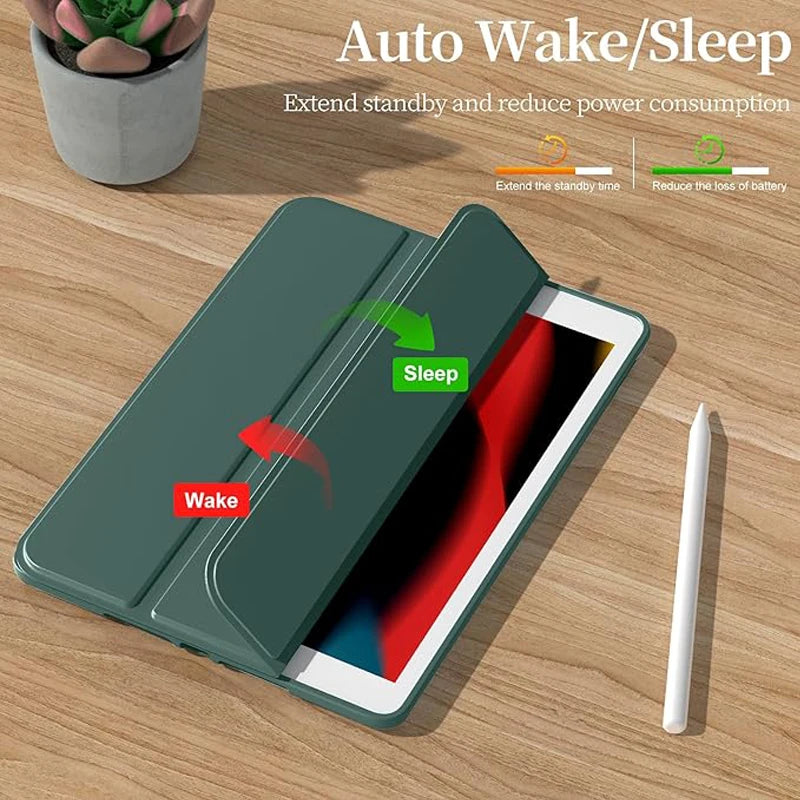 Smart case For iPad 6th 5th 7th 8th 9th Gen 10.2  iPad Air 11 11th 11 2025 pro 11 1 2 3 4 9.7 Cover IPad Air 5 4 10th 10.9 Funda - KiwisLove