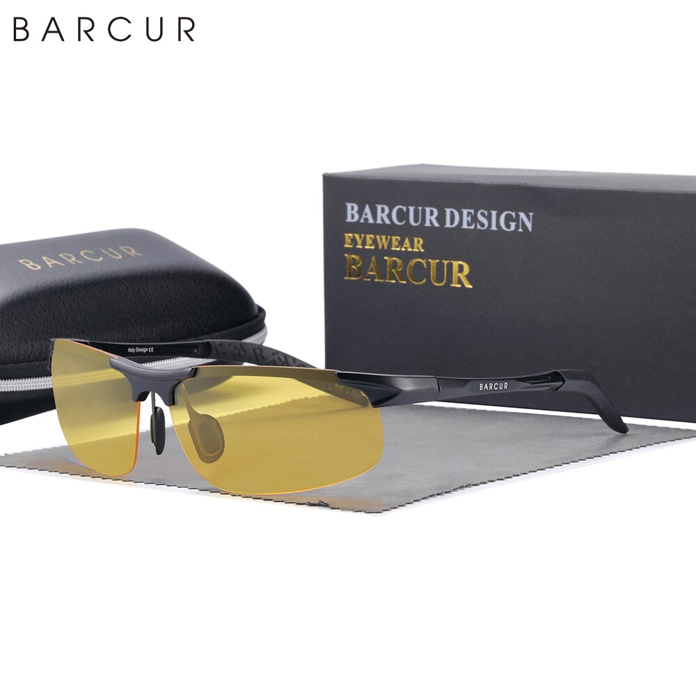 BARCUR Aluminum Sports Sunglasses Men Ultra Light Sun Glasses for Women Polarized Anti-Reflective Eyewear Accessory - KiwisLove