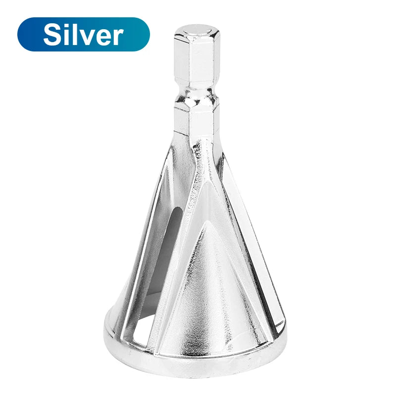 NINDEJIN External Deburring Chamfer Tool Drill Bit Burr Remover Tool HSS Hexagon Shank for Copper Aluminum Steel - KiwisLove