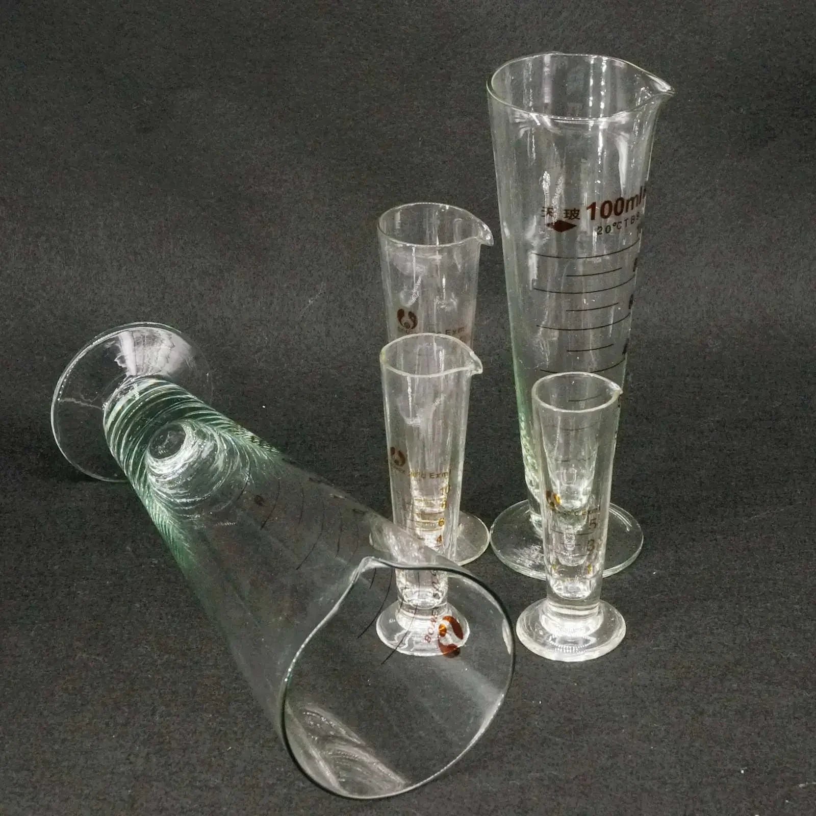 5/10/20/50/100/1000ml Lab Glass Footed Apothecary Measuring Cone Beaker Conical - KiwisLove