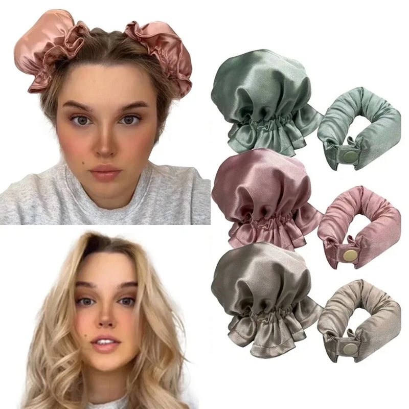 New Heatless Curling Rod Silk Curls No Heat Hair Curler Soft Hair Rollers Sleeping Headband Lazy Hair Curlers Hair Styling Tools - KiwisLove