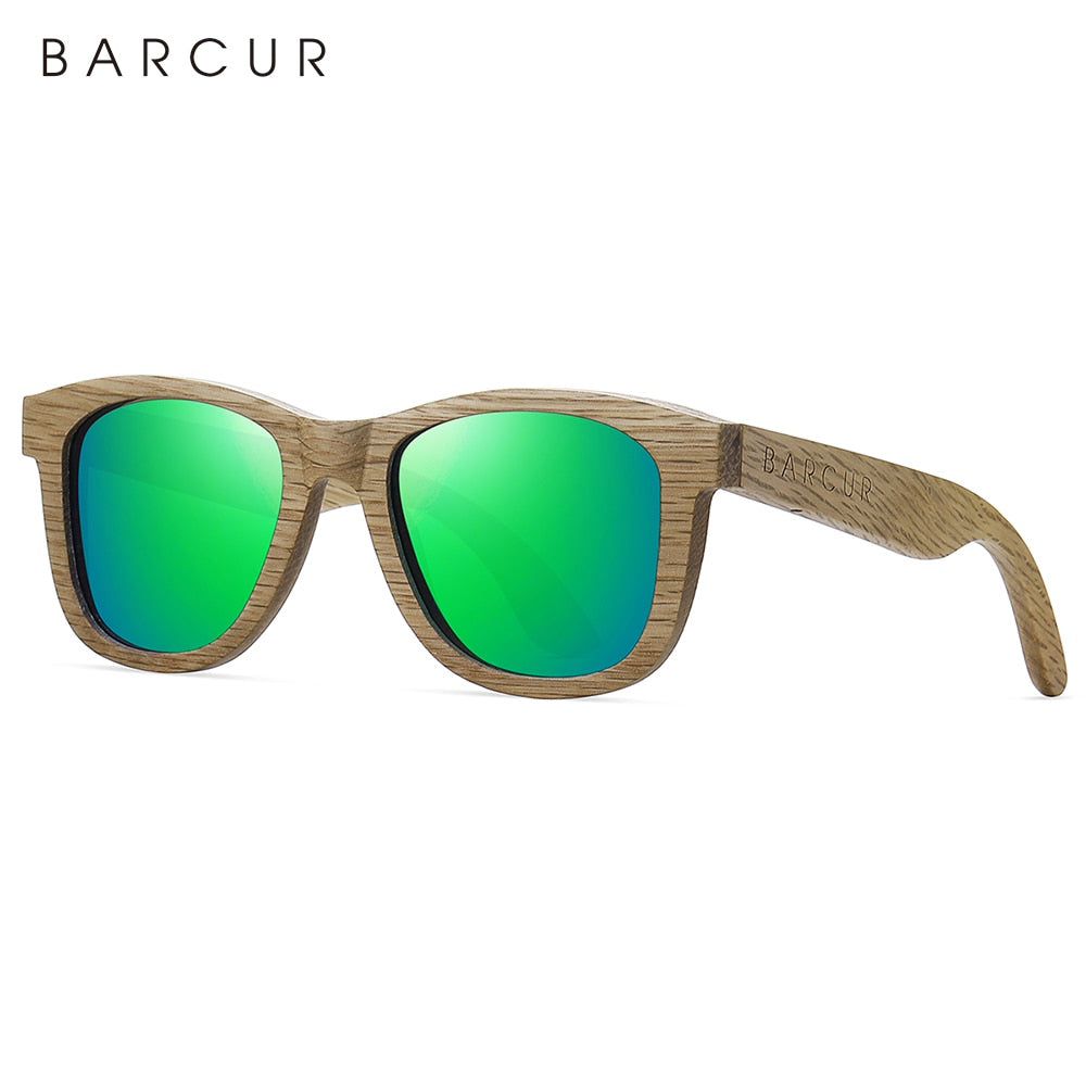 BARCUR Polarized Wood Sunglasses for Men Women Sun Glasses Eco-Friendly Male Eyewear Oculos de sol feminino frete gratis - KiwisLove