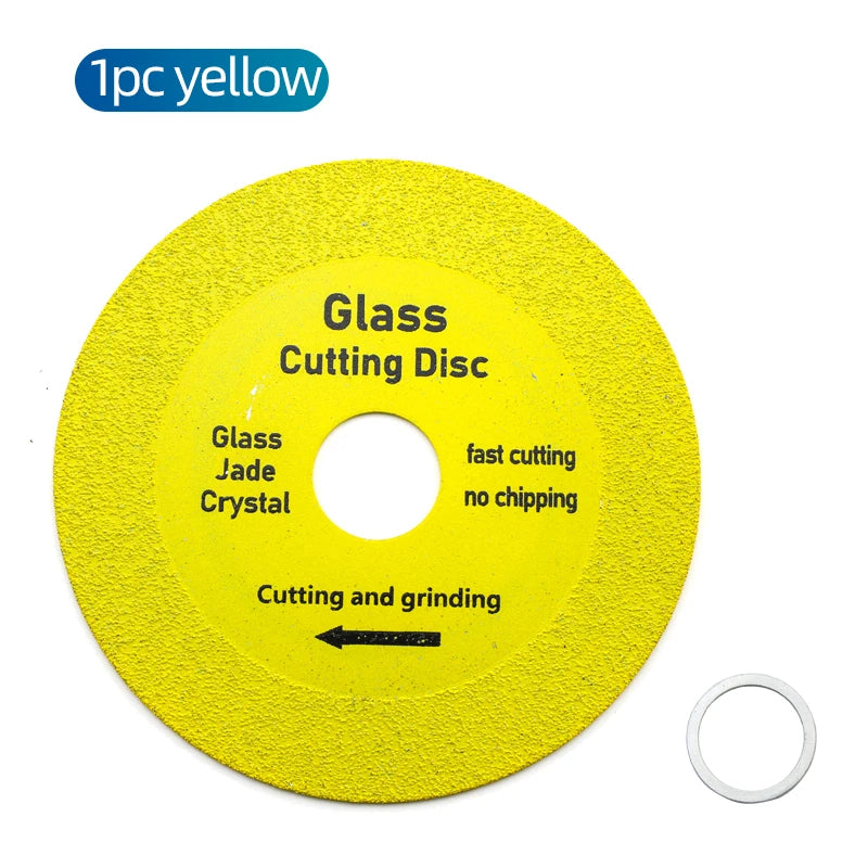 NINDEJIN 1pc Glass Cutting Disc 100mm 115mm 125mm Diamond Glass Cutting Blade Ceramic Tile Marble Polishing Grinding Saw Blade - KiwisLove