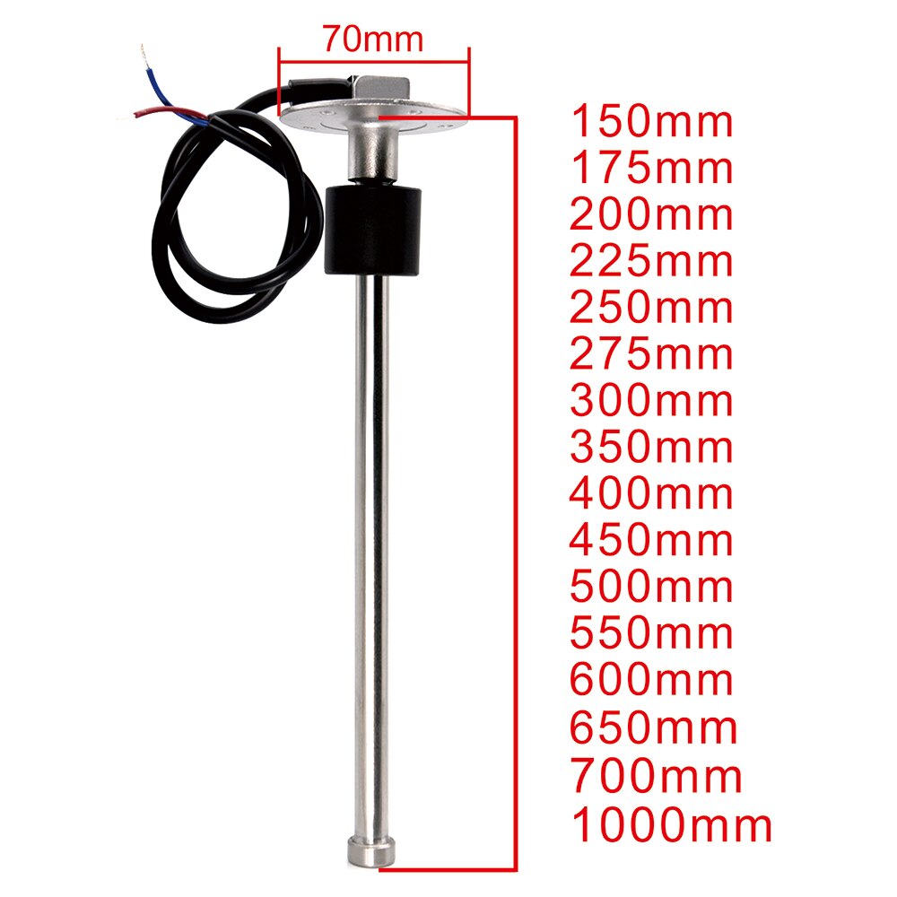 Fuel Level Water Level Gauge 175 200 250 275 375 mm Meter Sensor 0~190 ohm Fuel Sending Unit Indicator Level Gauge for Car boat - KiwisLove