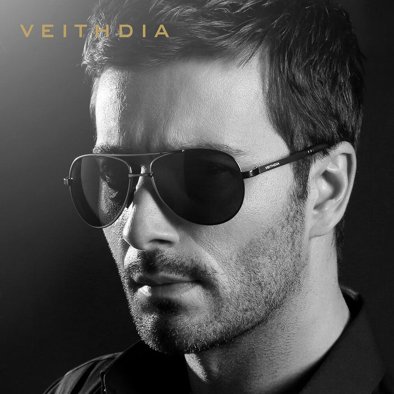 VEITHDIA Polarized UV400 Protection Sunglasses Men's Designer Goggle Fashion Classic Outdoor Driving Sun Glasses For Male VT1306 - KiwisLove