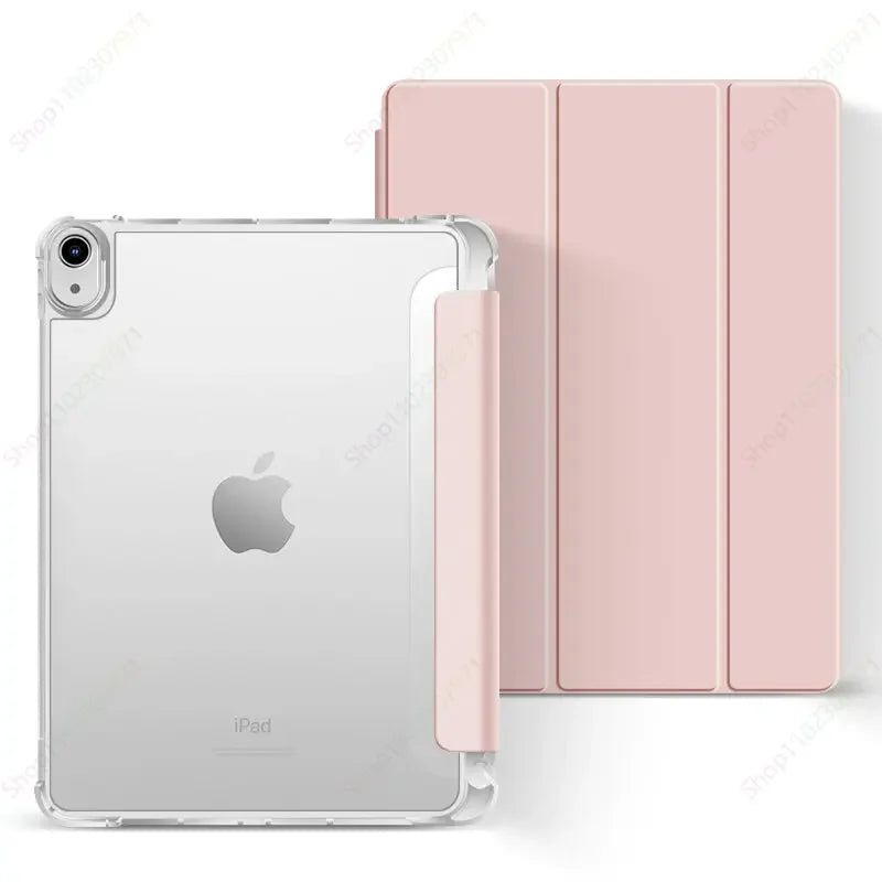 With Pencil Holder Case for iPad A16 2025 Pro11 M4 2024 Air11 M3 M2 iPad  Air5 4 10.9 10th 10.2 7 8 9th 5/6th 2017 2018 9.7 10.5