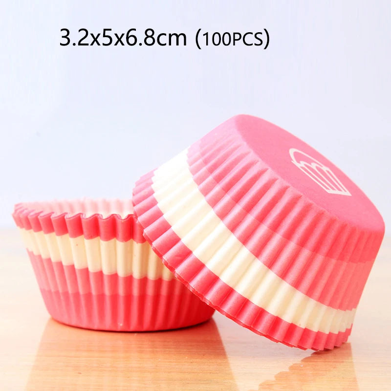 100-1000Pcs Muffin Cupcake Paper Cups Cupcake Liner Baking Muffin Box Cup Case Party Tray Cake Decorating Tools