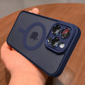 Magnetic Luxury Wireless Charge For Magsafe Case for iPhone 16 15 14 13 12 11 Pro Max Matte Translucent Armor Shockproof Cover - KiwisLove