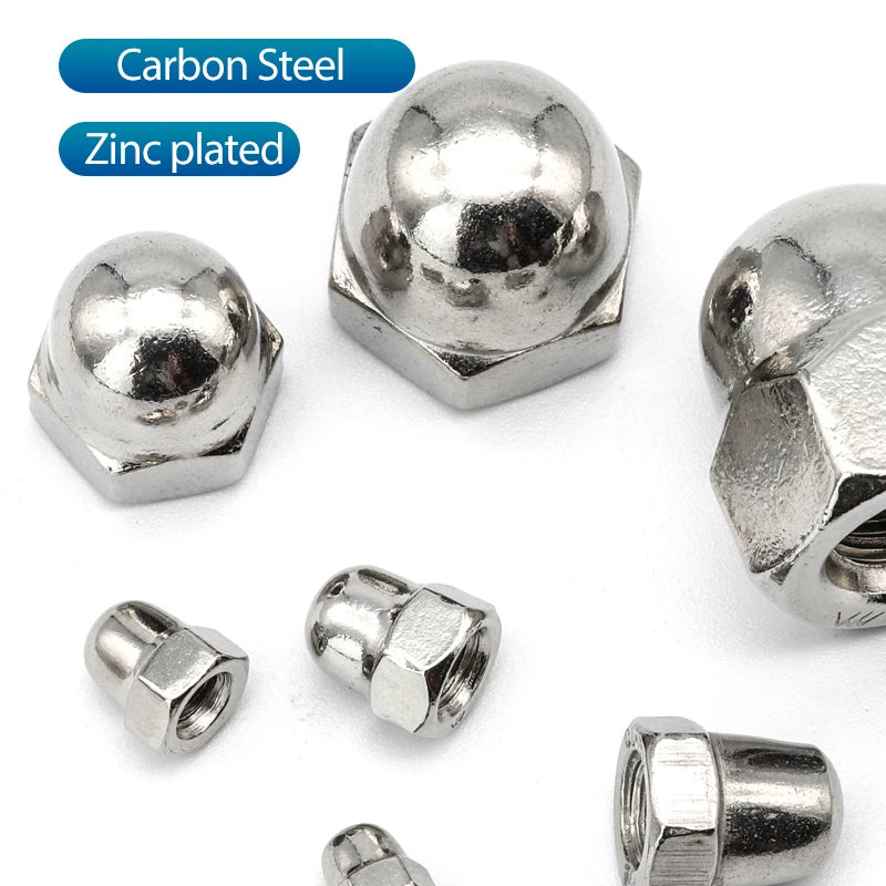 NINDEJIN Acorn Cap Nut M3 M4 M5 M6 M8 M10 M12 M14 M16 M18 Stainless Steel Decorative Dome Cap Nuts Blind Nuts