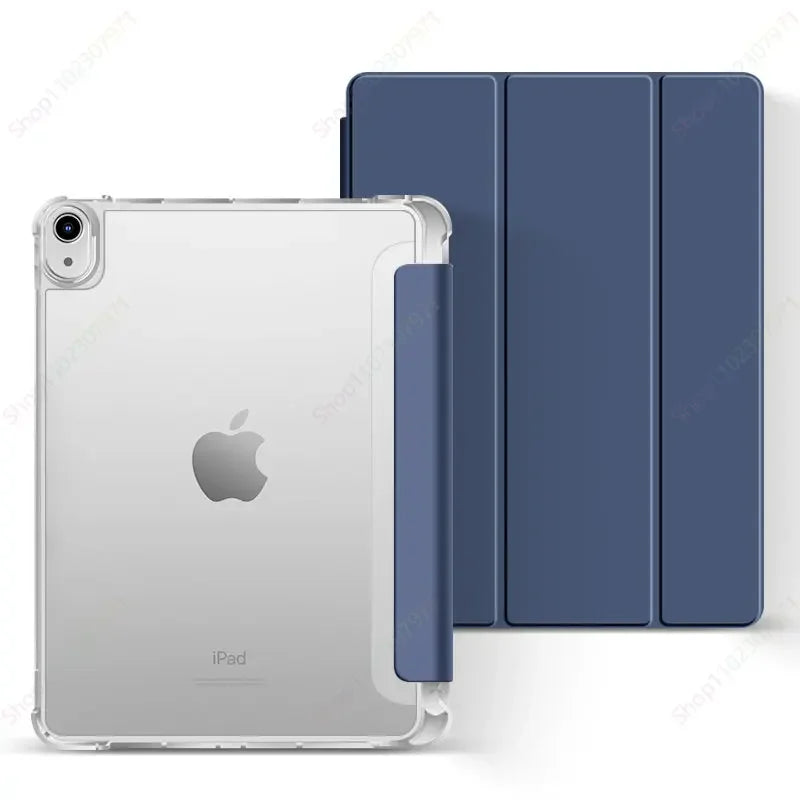 With Pencil Holder Case for iPad A16 2025 Pro11 M4 2024 Air11 M3 M2 iPad  Air5 4 10.9 10th 10.2 7 8 9th 5/6th 2017 2018 9.7 10.5