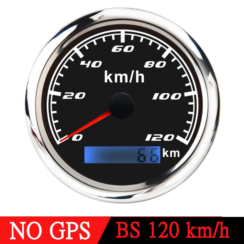 60 km/h 120km/h 200km/h 85MM Boat Car GPS Speedometer Waterproof Speed Gauge Red Backlight Fit Mairne Yacht Accessories - KiwisLove