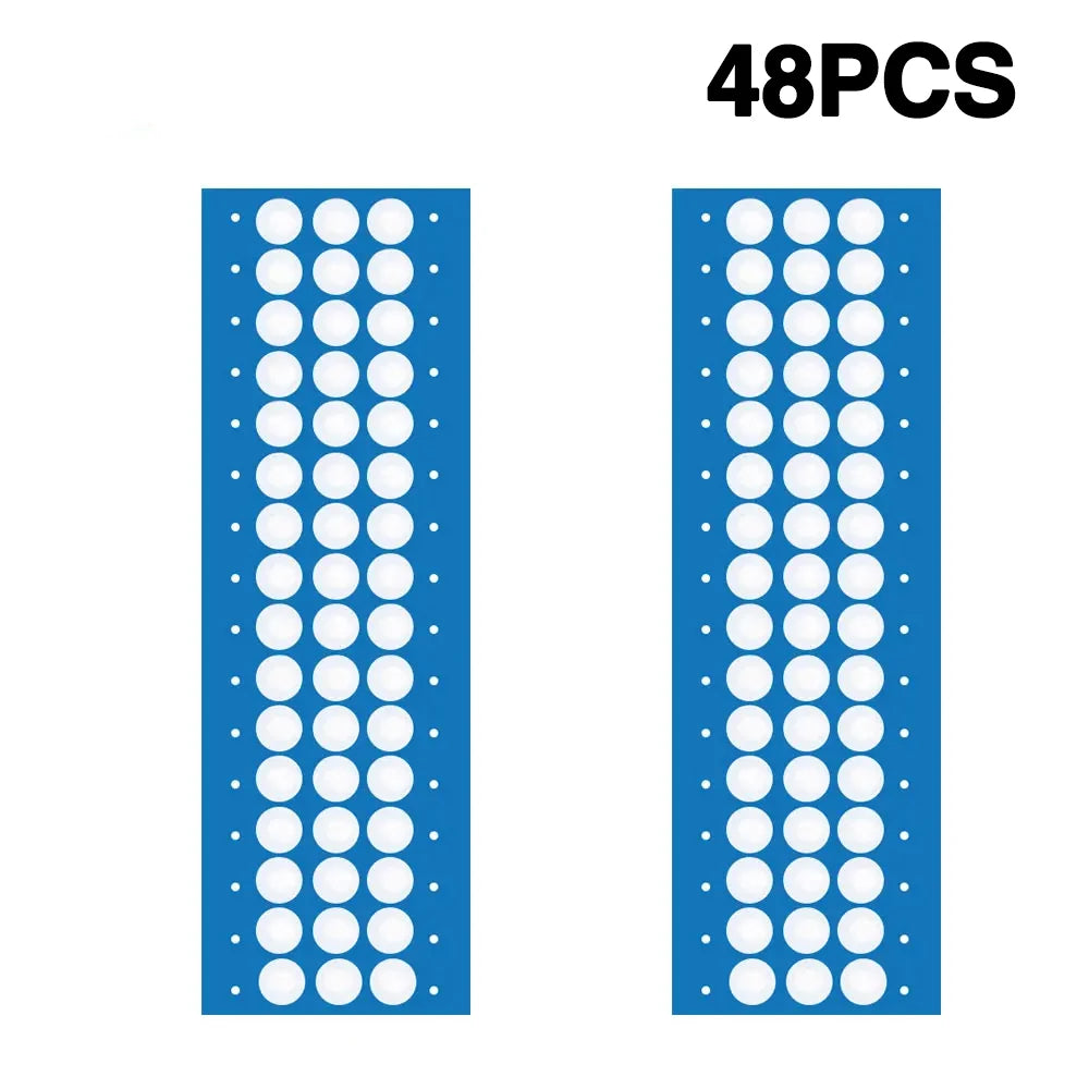 48/96PCS ID-20mm Synthetic Filter Adhesive Sticker Waterproof Adhesive Patch Breathable Membrane for Garden Mushroom Cultivation