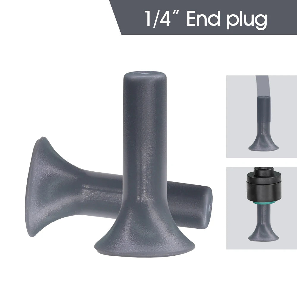 10/20PCS 1/4'' Quick Push 2/3/4 Ways Plug Heavy Duty Stake 4/6-7MM Hose Couping Pneumatic Fittings Aquarium for Garden  Attachme
