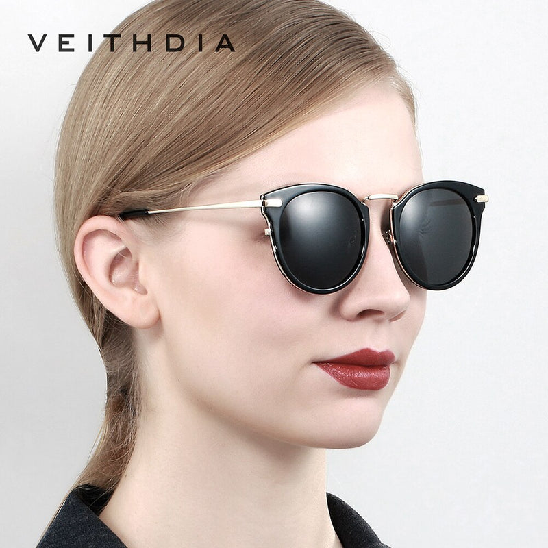 VEITHDIA Women's Sunglasses Fashion Outdoor Polarized UV400 Lens Vintage Luxury Ladies Brand Designer Eyewear For Female V3064 - KiwisLove