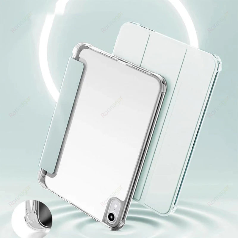For Lenovo Xiaoxin Pad 2024 Case with Pen Holder Soft Back Fold Stand ...