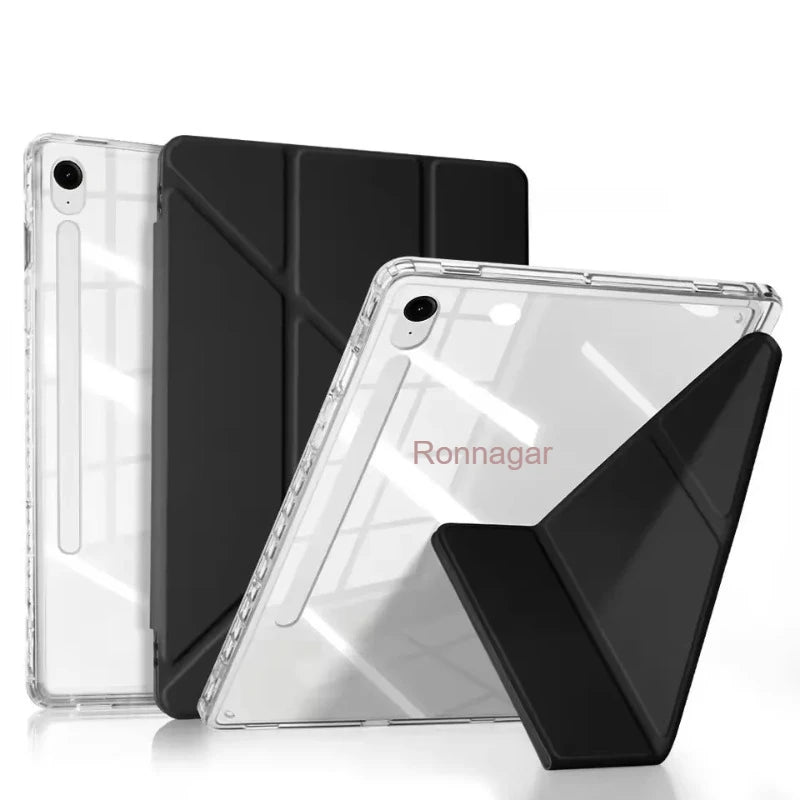 Y Fold Case for Samsung Galaxy Tab S10 FE+ Plus 13.1 inch 2025 SM-X620/X626 S7 S8 S9 11'' S10 FE 10.9'' S7+ S8+ S9+ 12.4'' Case