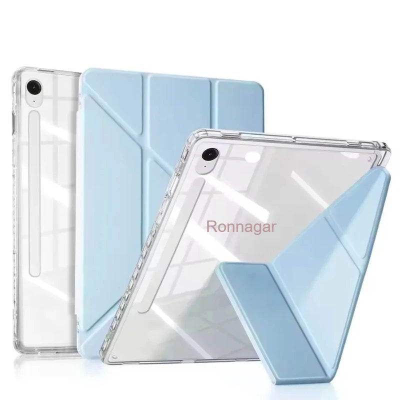 Y Fold Case for Samsung Galaxy Tab S10 FE+ Plus 13.1 inch 2025 SM-X620/X626 S7 S8 S9 11'' S10 FE 10.9'' S7+ S8+ S9+ 12.4'' Case