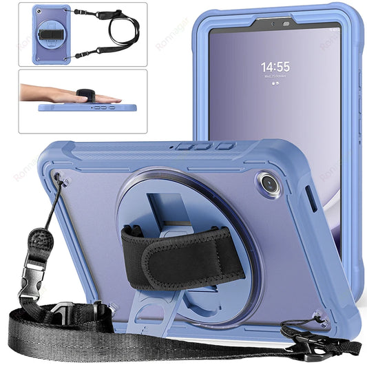 New Light Shockproof Rugged Cover for Samsung Tab A9 Plus 11 Inch 2023 Cases Galaxy Tablet A9+ 11" 5G Stand Hand& Shoulder Strap