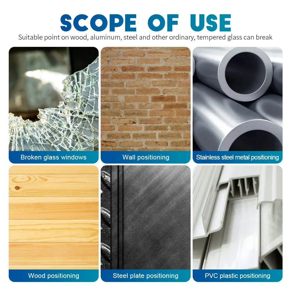 NINDEJIN Automatic Center Punch 1pc Spring Loaded Hole Center Punch Wood Metal Hole Marking Adjustable Impact Puncher - KiwisLove