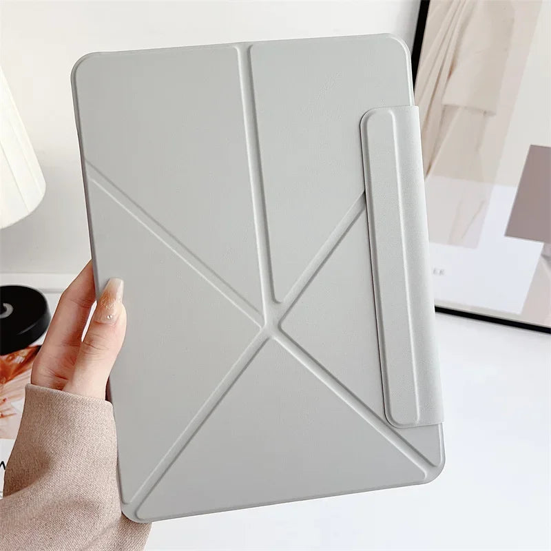 Magnetic Detachable Case for 2025 IPad A16 11th 10th iPad Air11 13 Air4 5 6 Pro11 13 12.9 5 6th Gen Auto Sleep Wake Y-Fold Stand