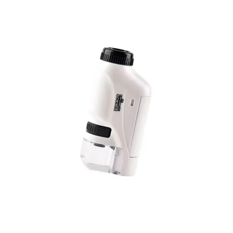 Handheld Microscope Kit Lab LED Light 60X 120X Home School Biologi Cal Science Educational Toys For Children Brinquedo STEM Gift