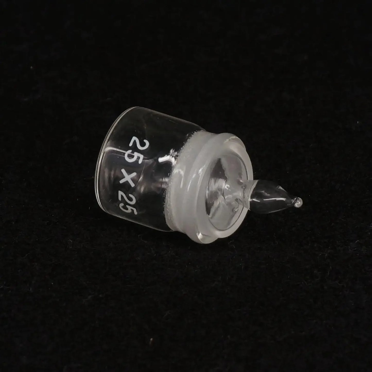 25x25mm Diameter x Height Lab Glass Weighting Bottle with Ground Glass Stopper - KiwisLove