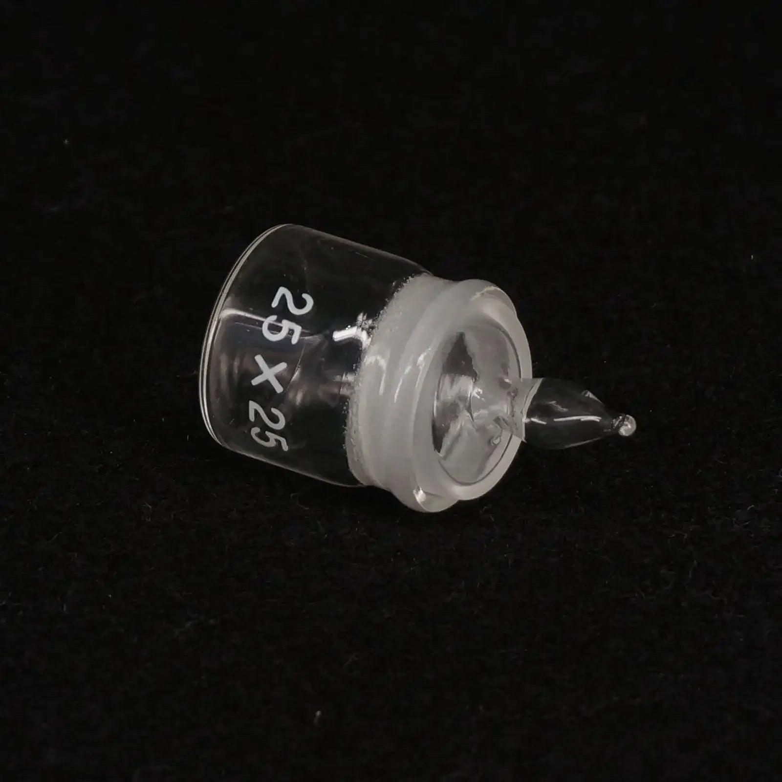 25x25mm Diameter x Height Lab Glass Weighting Bottle with Ground Glass Stopper - KiwisLove
