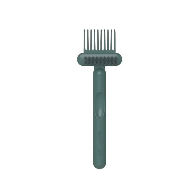 2In1 Comb Cleaning Brush Hairbrush Cleaner Rake Comb Embedded Tool Mini Hair Dirt Remover For Removing Hair Dust Home Salon Use