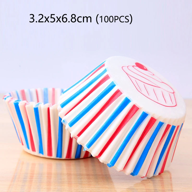 100-1000Pcs Muffin Cupcake Paper Cups Cupcake Liner Baking Muffin Box Cup Case Party Tray Cake Decorating Tools