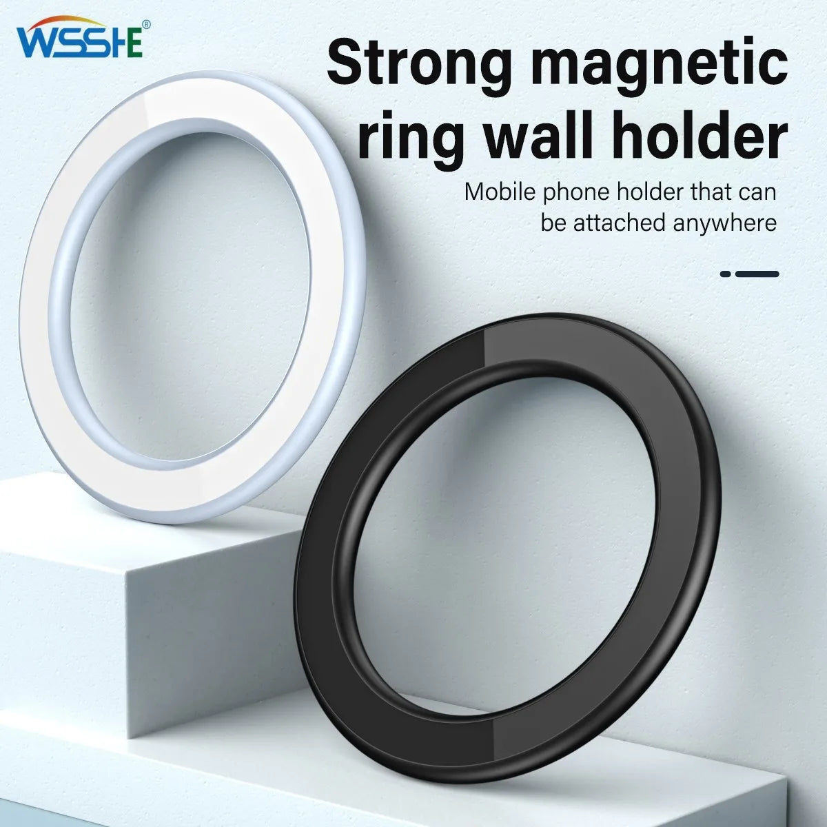 Magnetic Ring Holder For iPhone 14 13 12 Magnet Wall Mobile Phone Holder Magnetic Car Phone Stand for Magsafe case ipad Tablet - KiwisLove