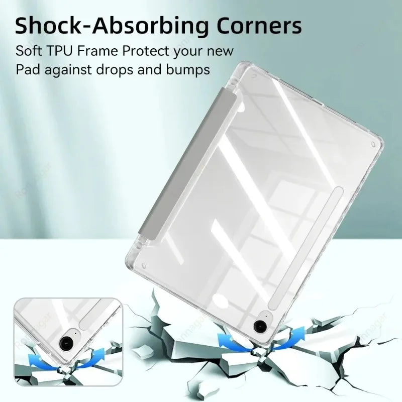 Y-Fold Smart Case for Samsung Galaxy Tab S11 11 inch 2025 S10lite Funda Case 5G SM-X730/X736 S10 S9 S7 FE S8 plus 12.4'' 13.1''