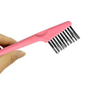 1Pc Comb Hair Brush Cleaner Remover Handle Embeded Hook Cleanup Removing Hair Dust Tool 2-in-1 Hair Brush Cleaning Tool - KiwisLove