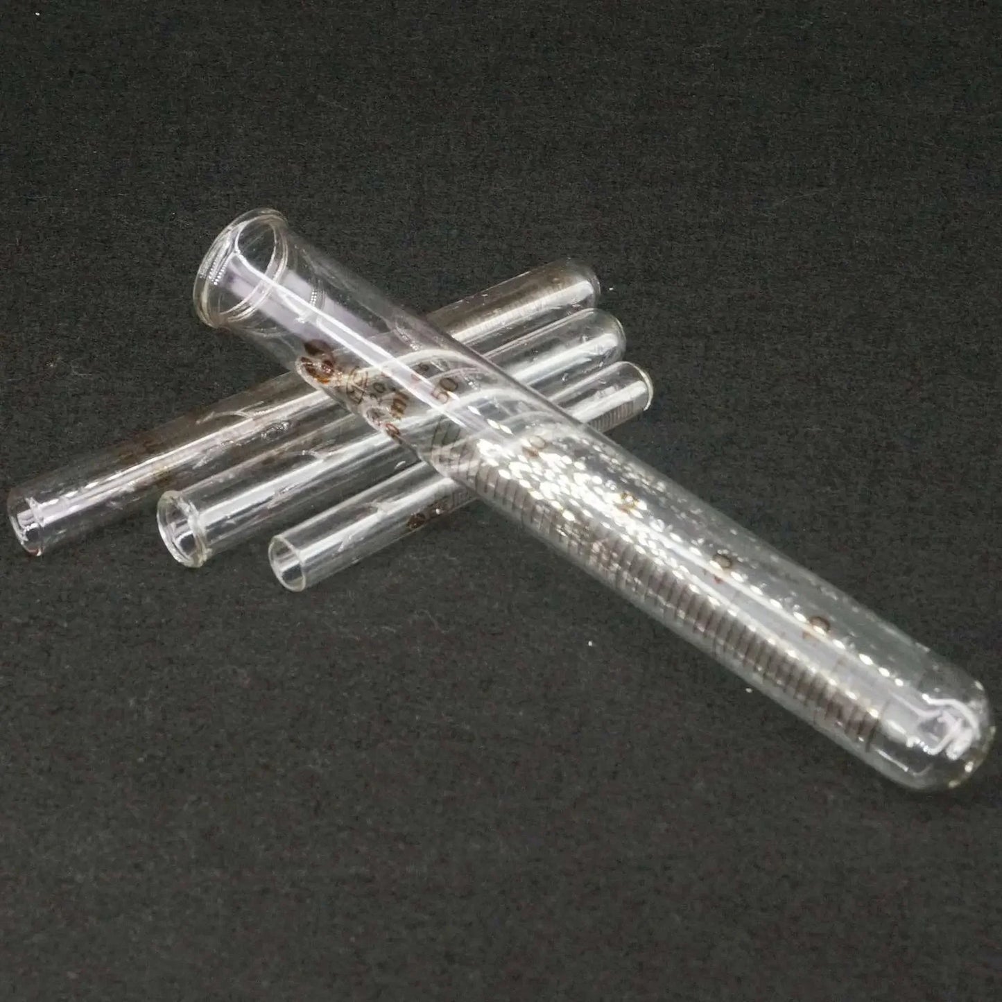 Lot5 2/5/10/15/20/25/50/100ml Lab Glass Test Tube Round Bottom with Scale Line - KiwisLove