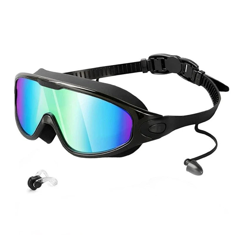 Adult Electroplated Swim Goggles Uv Protection Waterproof High-Definition Large Frame Swimming Goggles For Women Men Swimming
