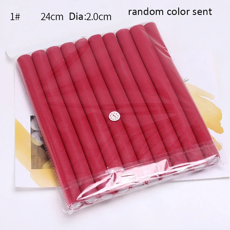 10pcs Flexible Hair Curling Rod Hair Curler Makers Soft Foam Bendy Twist Curls Flexi Rollers Styling Tools Hair Roller No Heat - KiwisLove