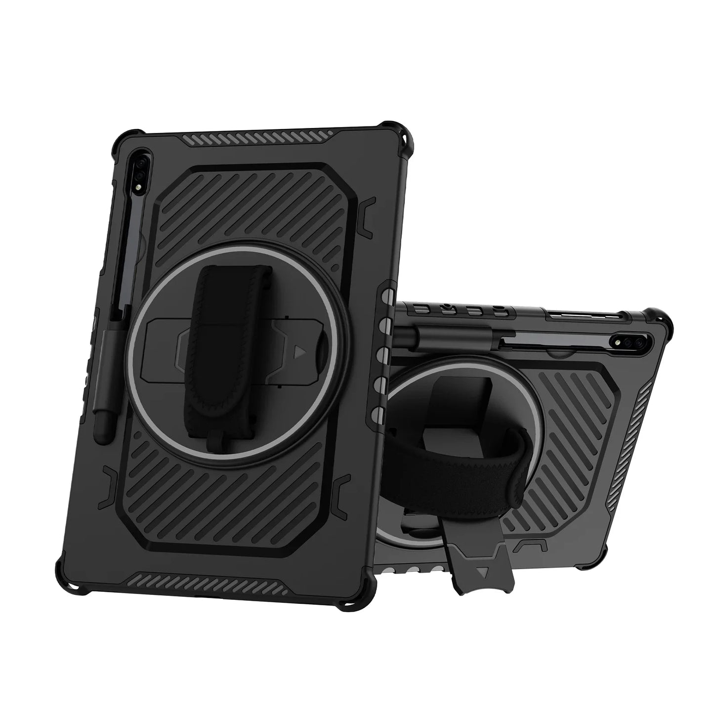 360 Rotating Case for Samsung Tab S10/S9/S8/S7 11Inch SM-X710/X700/T870 Heavy Duty Case for Galaxy S7+ S8+ S9+ S10Plus 12.4 Inch