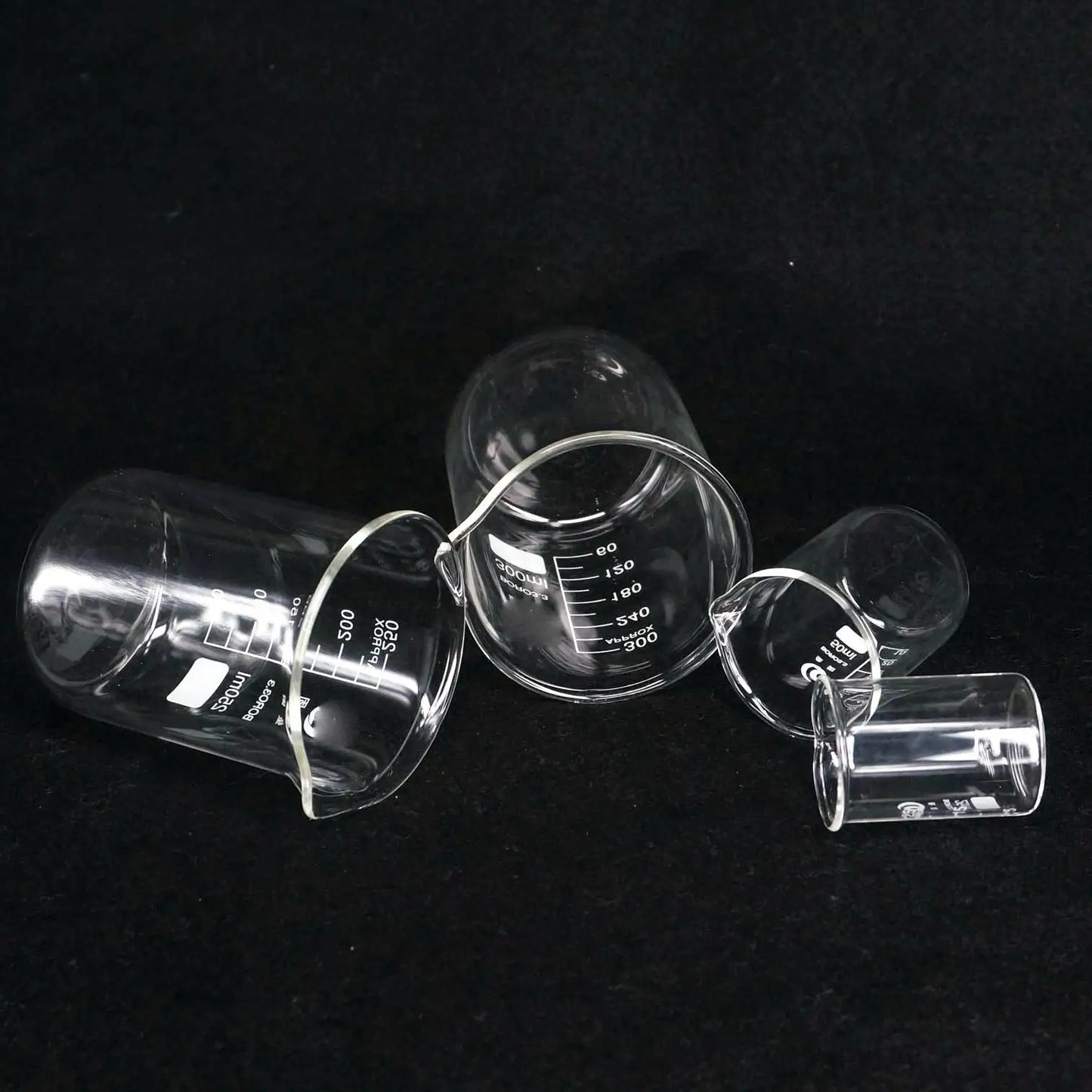 5/10/25/50/100/150/200ml G3.3 Borosilicate Glass Low Form Beaker Chemistry Lab Heavy Wall - KiwisLove