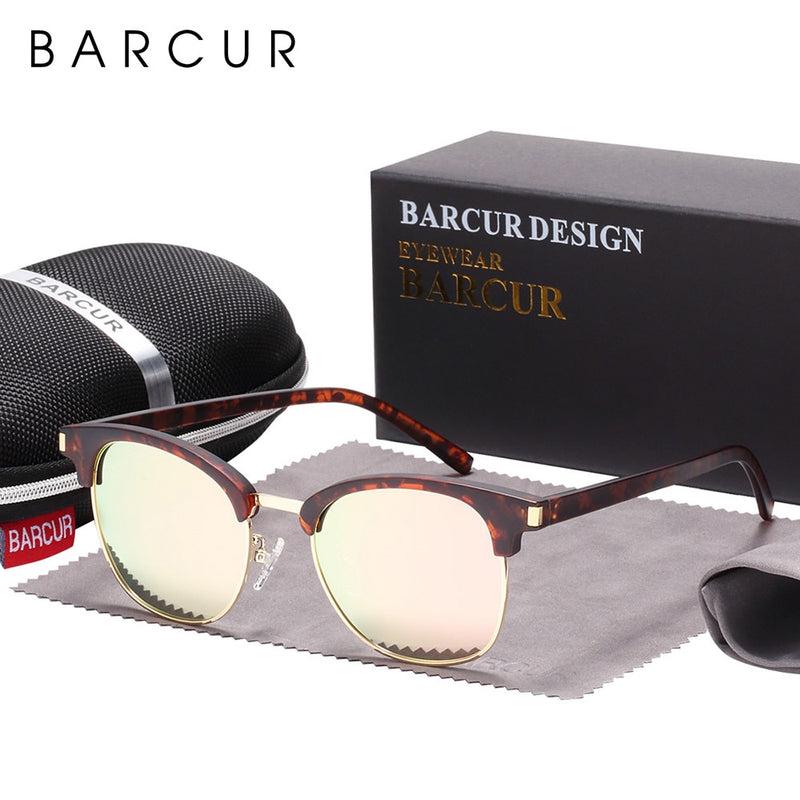 BARCUR Women Sun Glasses Men Sunglasses Polarized Shades Female Oculos lunette de soleil femme - KiwisLove