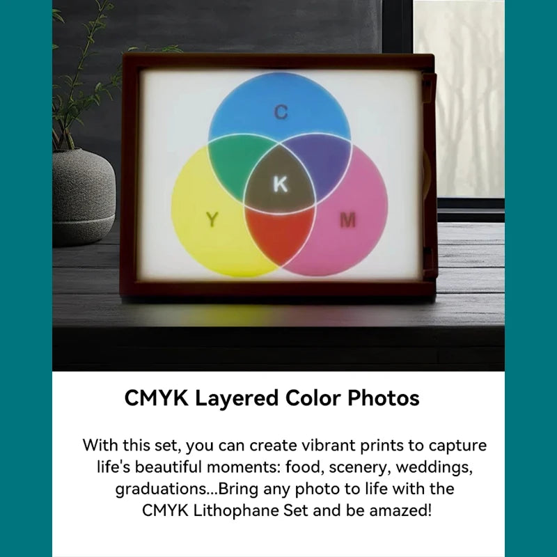 For Bambu Lab Lithophane Led Panel CMYK LED Backlight Board PLA Basic CMYK Lithophane Bundle 3D Print Lithophane Photo DIY - KiwisLove
