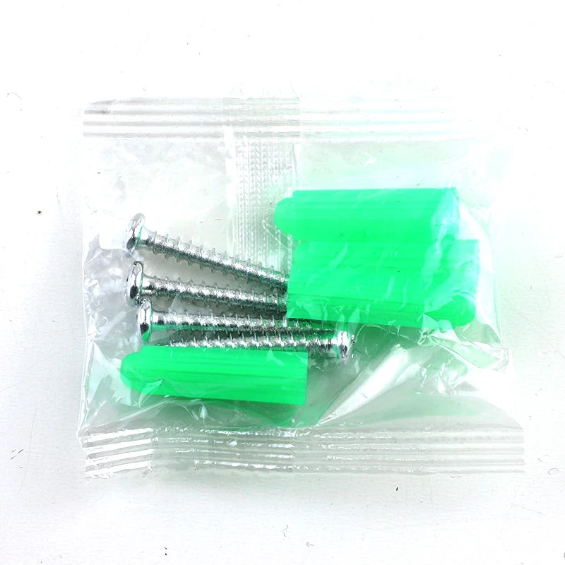 NINDEJIN 2/3/4/5pairs Plastic Anchor Drywall With Screw M6x26mm Expansion Wall Anchor Carbon Steel M3.5*25mm Self-tapping Expand